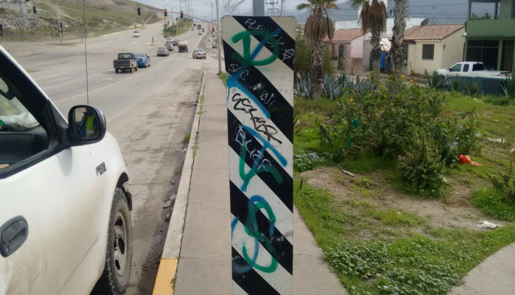 Borraron 54 mil metros cuadrados de grafiti en Tijuana